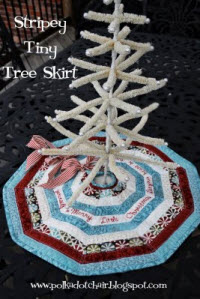 stripey tiny tree skirt