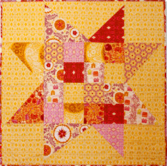 anna flannel wonky star quilt