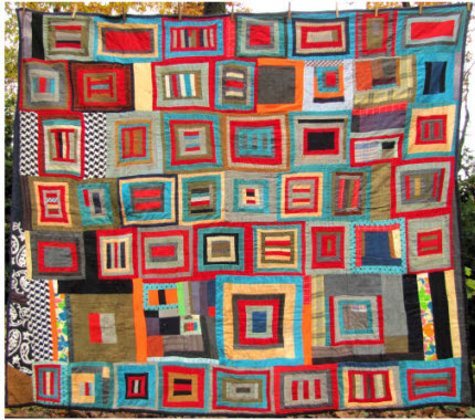 tied antique quilt