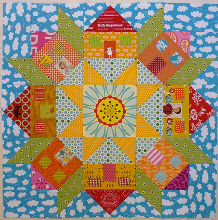 Swoon Houses quilt block