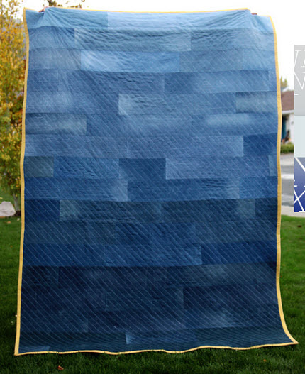 modern denim quilt