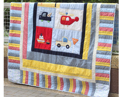 crib quilt to twin size tutorial