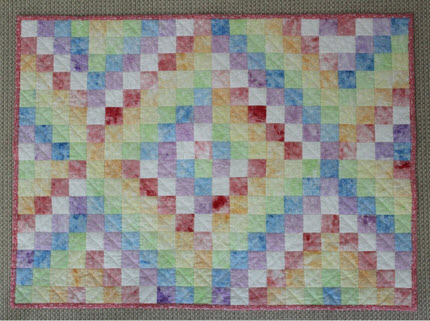 shaving foam painted fabric quilt tutorial