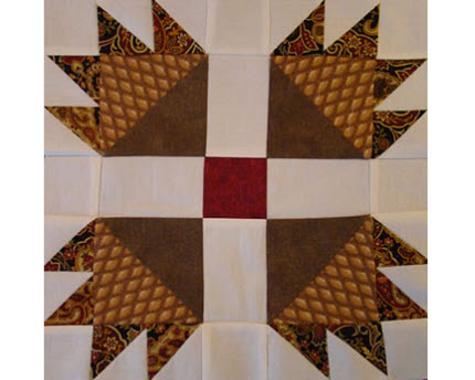 Bear Paw quilt block tutorial MattnShari