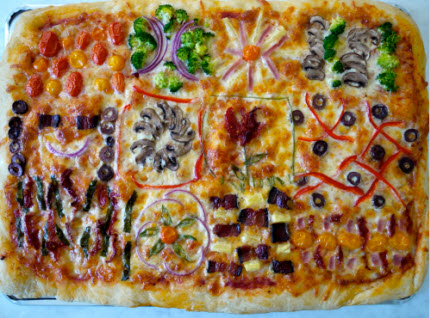 quilt pizza weelicious