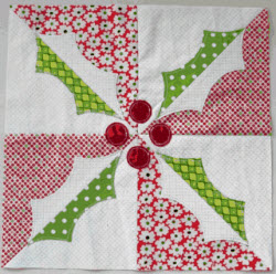 Holly Block quilt block