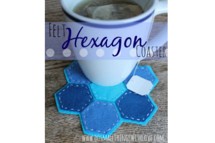 Felt Hexagon Coasters