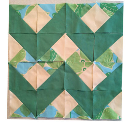 scraps repurposed into chevron