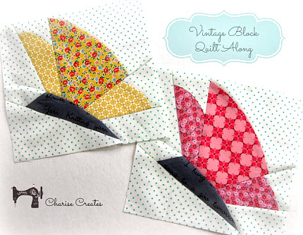 Spring Butterfly quilt block free download