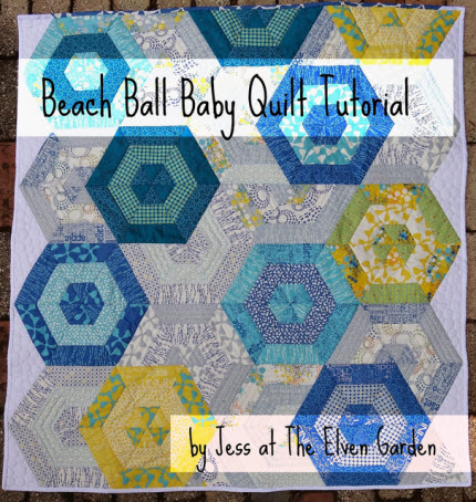 beach ball baby quilt