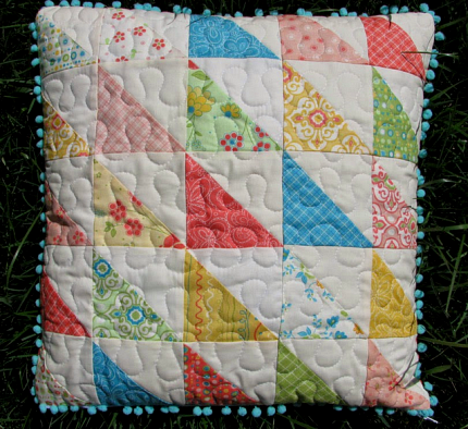 Patchwork pillow for baby