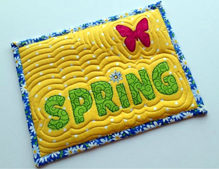 Spring Mug Rug