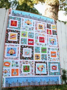 superhero baby quilt