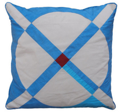 Cross Circle Pillow Folk Fibers