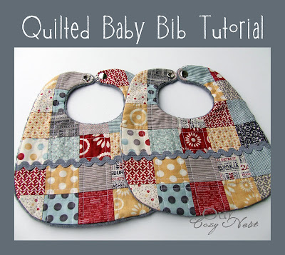 quilted baby bib tutorial