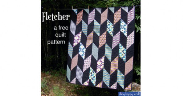 Fletcher Free Quilt Pattern Shiny Happy World