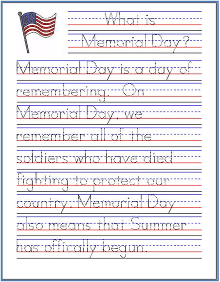 Memorial-Day-Handwriting-Practice-Sheet