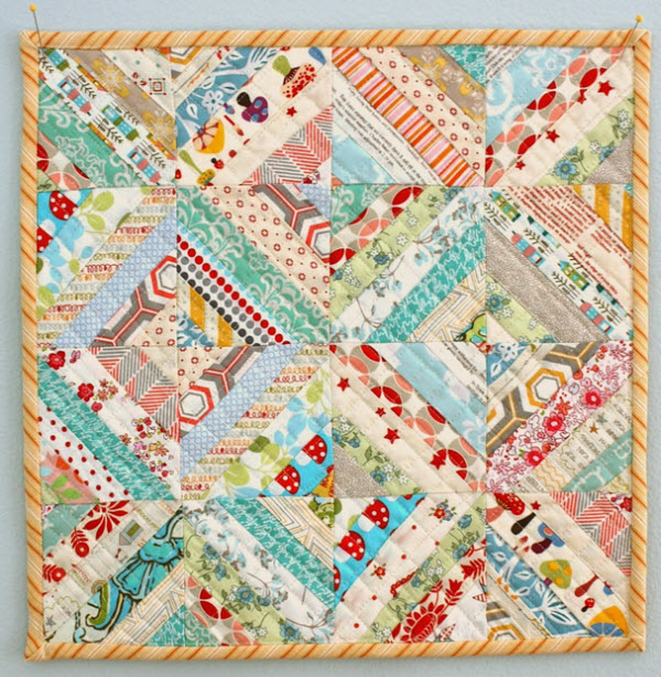 Mini Scrap quilt tutorial Amy Smart