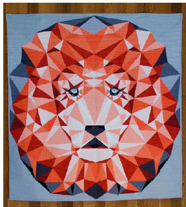 Jungle Abstractions Quilt The Lion Violet Craft