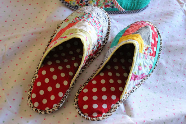 Tutorial Patchwork Slippers Lavida