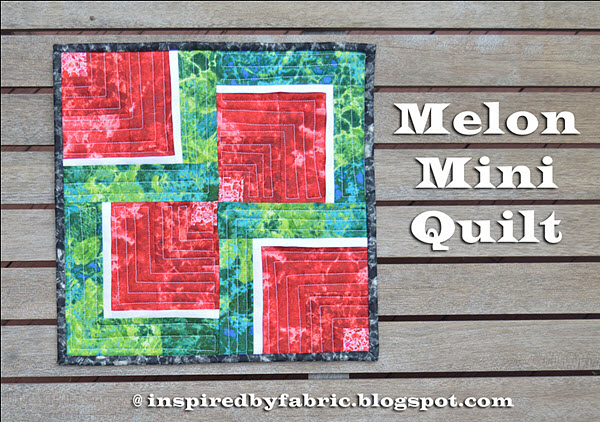 tutorial Happy Summer Melon Mini Quilt