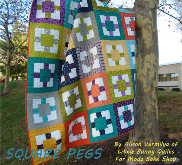 Square Peg Quilt pattern Moda bake shop