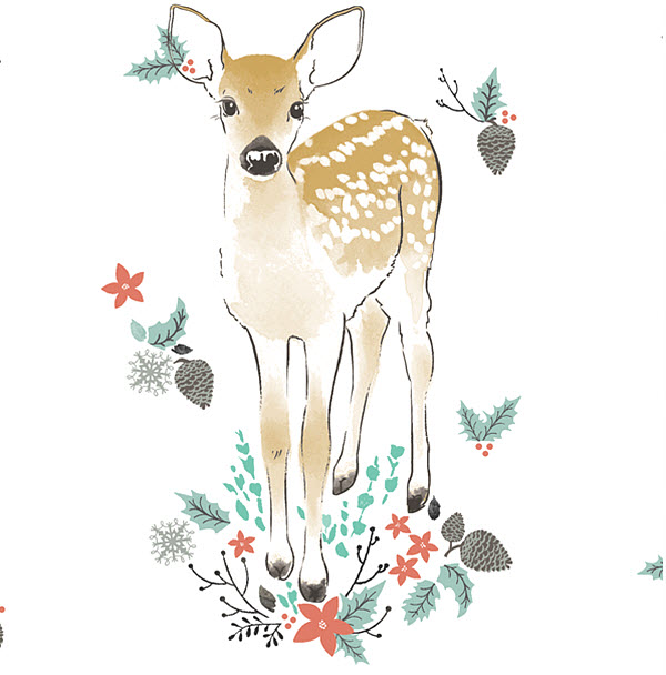 Winter Fawn Digital Fabric Hawthorne Threads