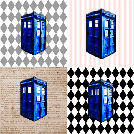 Police Box Cheater Cloth