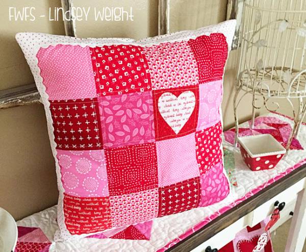 valentine heart pillow