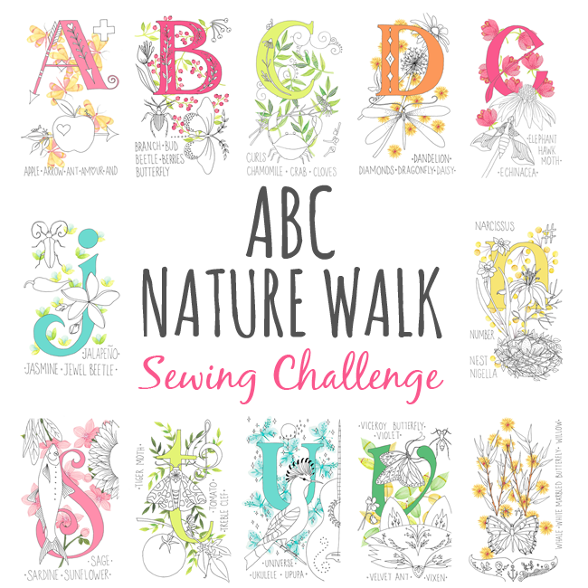 ABC Nature Walk Panel Sewing Challenge