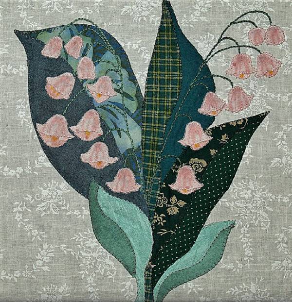 LilyOfTheValleyAppliqueQuiltBlock