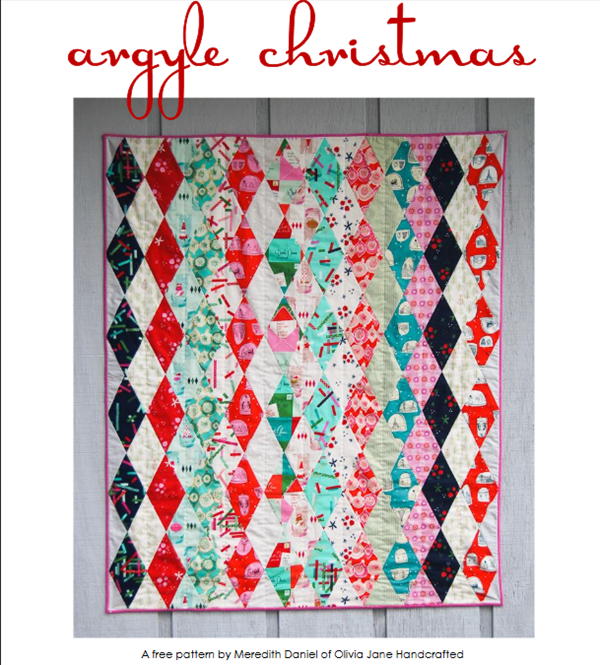 Argyle Christmas Quilt Pattern Free