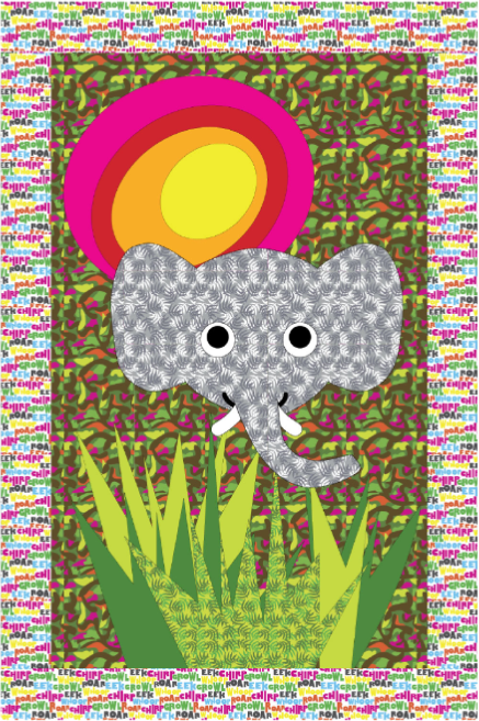 ElephantWallHangingFreePatternWindham