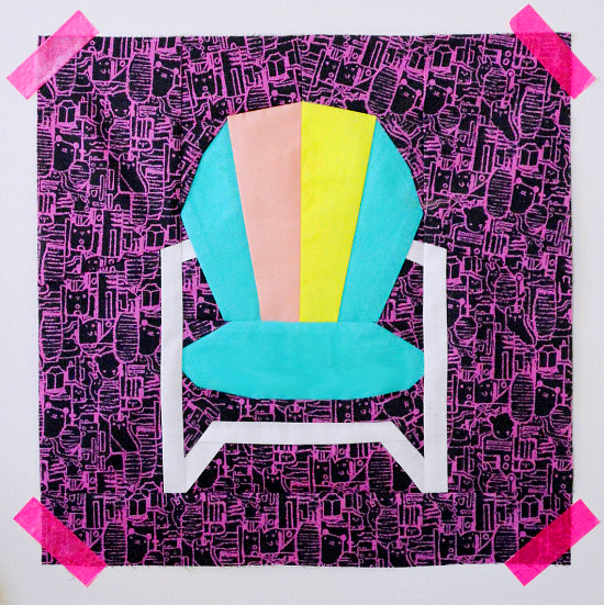 Lawn Chair Quilt Block Free Pattern