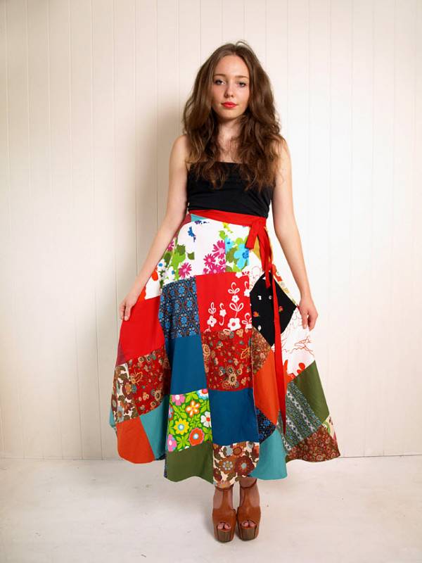 Sew a patchwork skirt