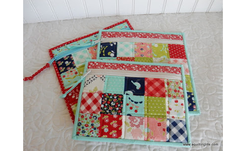 Video Tutorial Patchwork Zipper Bags