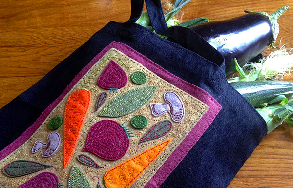 Farmer's Market Tote Applique Pattern