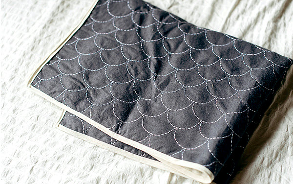 DIY Sashiko Baby Blanket