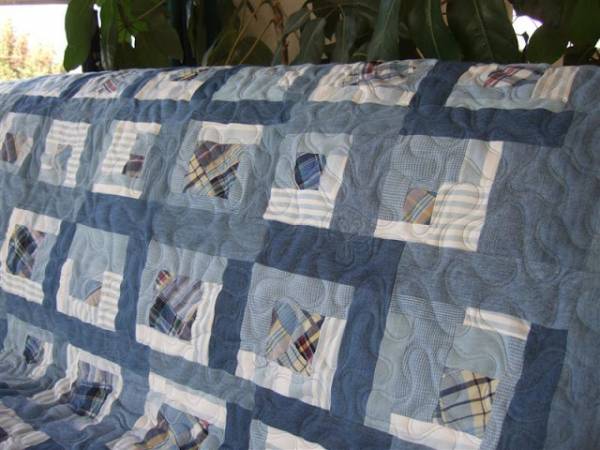 Amazing Denim I Spy Rag Quilt - Upcycle Old Jeans