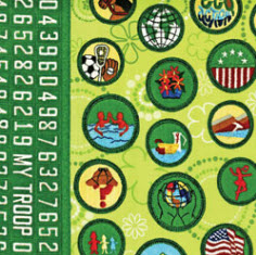 girl scout fabric Robert Kaufman