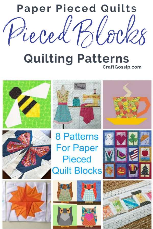 8 Patterns For Paper Pieced Quilt Blocks – Quilting