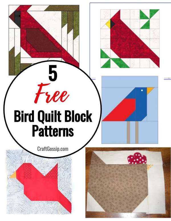 5 Free Bird Quilt Block Patterns Quilting