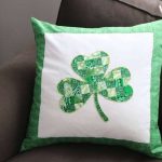 shamrock-applique-patchwork-pillow