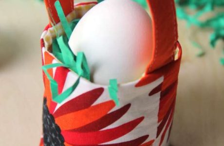 How to Make a Scrap Fabric Mini Easter Basket