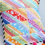 Scrappy Strip Pillow - Free Quilting Pattern Scrappy Strip Pillow by Anorina Morris (@SameliasMum) 4