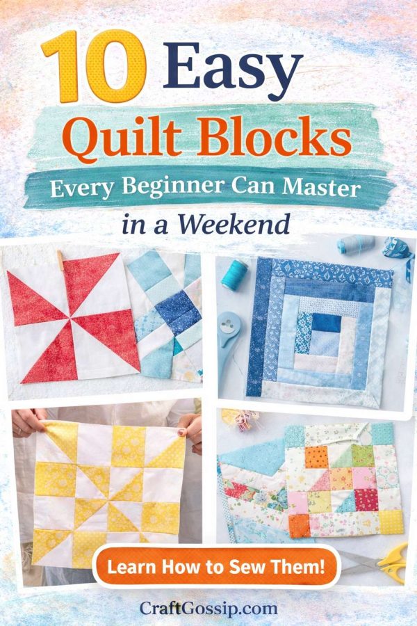 10 Easy Quilt Blocks Every Beginner Can Master in a Weekend – Quilting